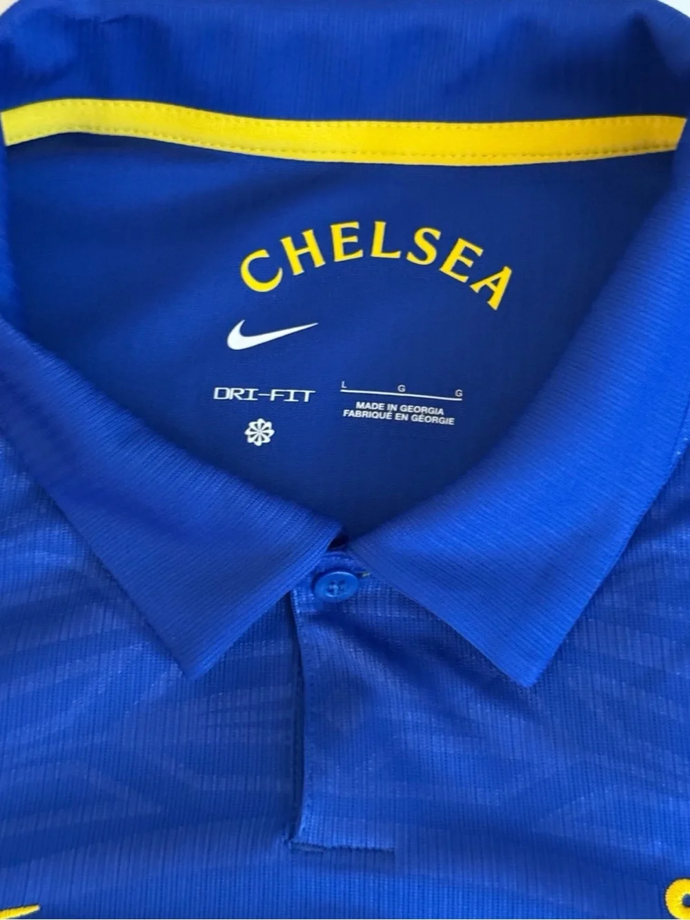 Chelsea FC Moises Caicedo #25 Nike Custom 26-27 Home Long Sleeve Jersey (Size L)